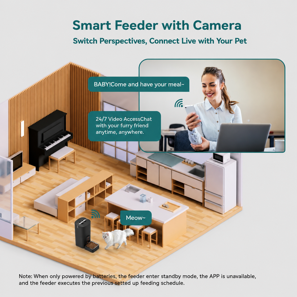 JUBILY Vision Pro™ Smart Pet Feeder