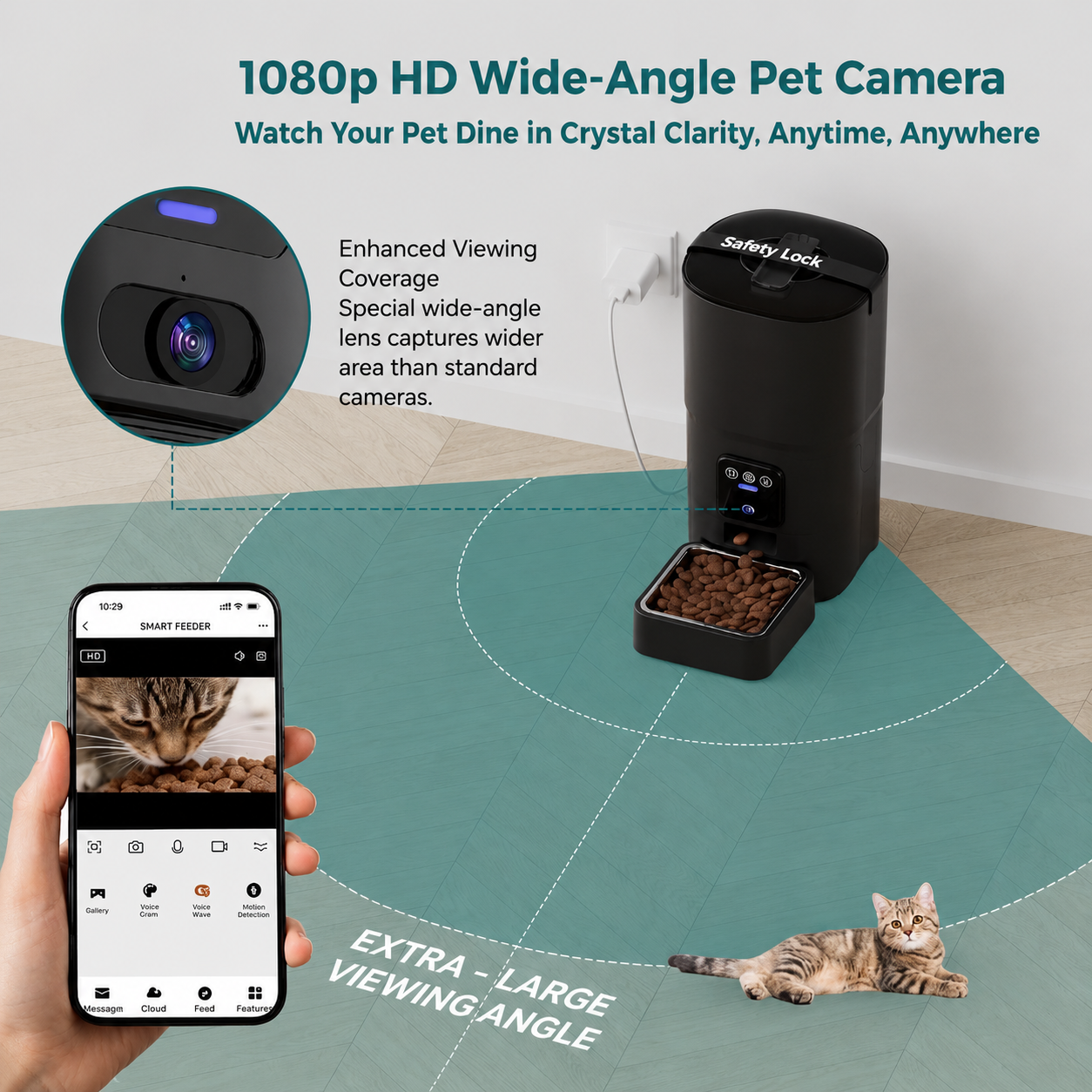 JUBILY Vision Pro™ Smart Pet Feeder